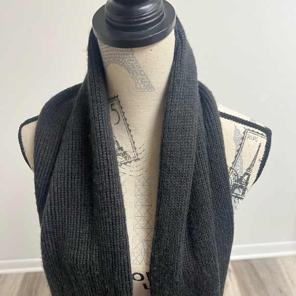 Black Winter Scarf with Fringe! - Picture 4 of 11
